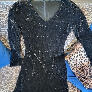 NWOT Long sleeve Sequin Party Dress